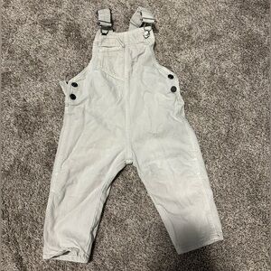 Zara cream overalls